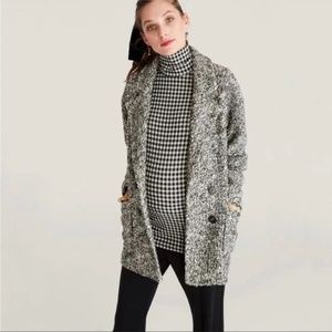 Hatch Jacket The Bristol Black/ White Boule Maternity Size "0" Small